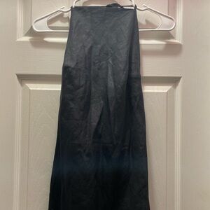 REFORMATION Selia Halterneck Strappy Open Back Linen Maxi Dress